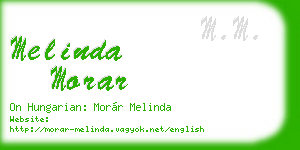 melinda morar business card